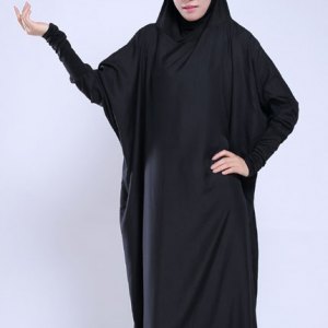  Abaya  simple acheter une abaya  noir simple pas  cher 